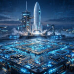 SpaceX AI chips rocket and computer processor